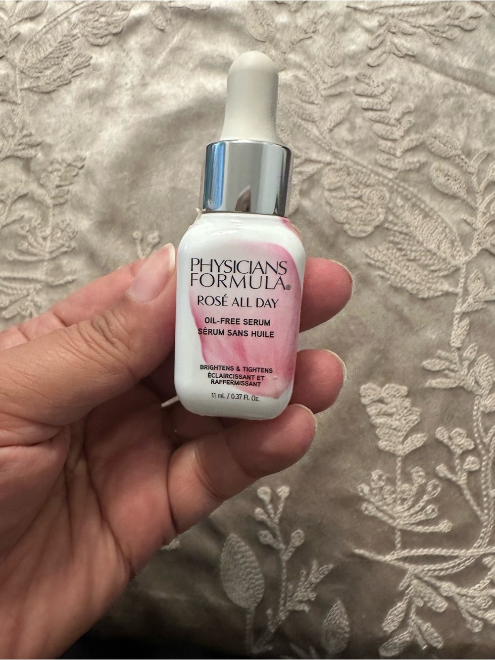 Physicians Formula Rosé All Day Serum Bottle White and Pink
